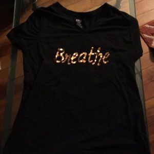 Woman’s black T-shirt